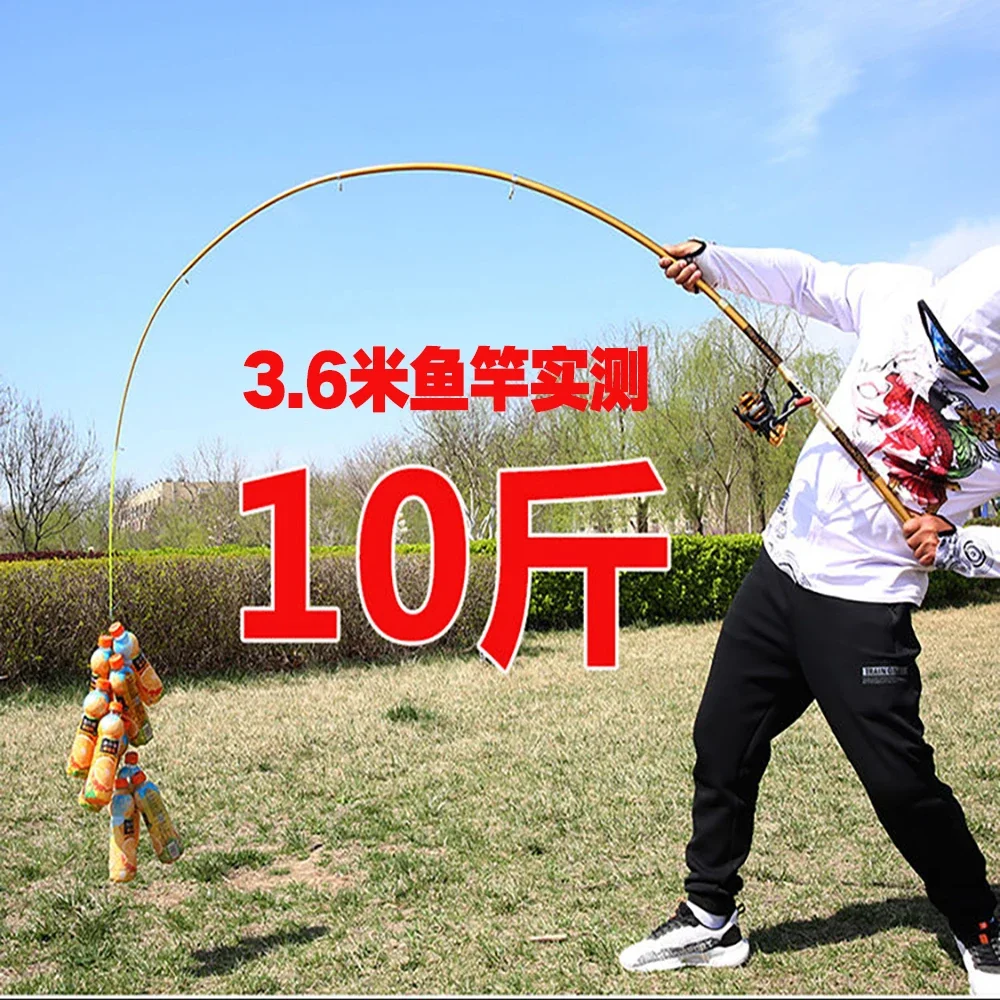 Cañas de pescar telescópicas para barco de mar, caña de tiro de larga distancia superdura de 2,1 M-3,6 M, equipo de pesca de alta calidad para agua dulce - imagen 5