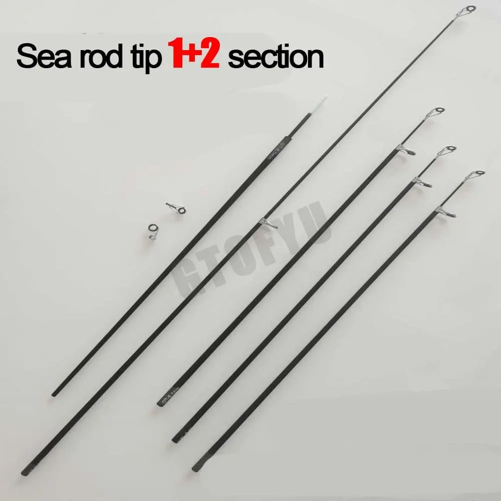 6,3mm-8,4mm 3 piezas punta de caña de pescar telescópica secciones de repuesto caña de pescar de mar accesorios de caña de señuelo de tamaño completo resistente - imagen 3