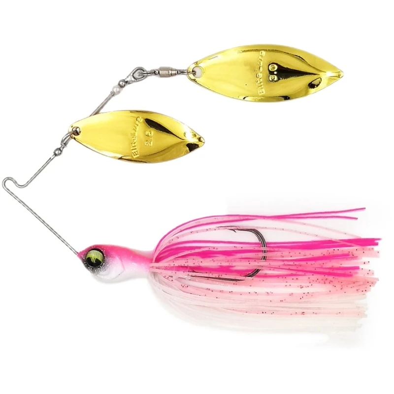 ELITELURE Señuelo wobbler cuchara metálica anzuelo con púas para lubina