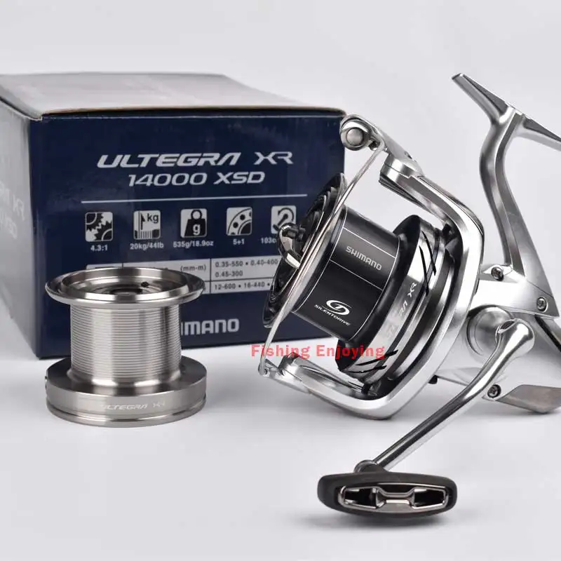 SHIMANO-carrete de pesca ULTEGRA/ULTEGRA XR 14000, carrete giratorio de fundición larga, alimentador de carpa, carretes de largo alcance, carrete grande para Pit - imagen 5