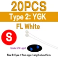 20pcs YGK S FLW