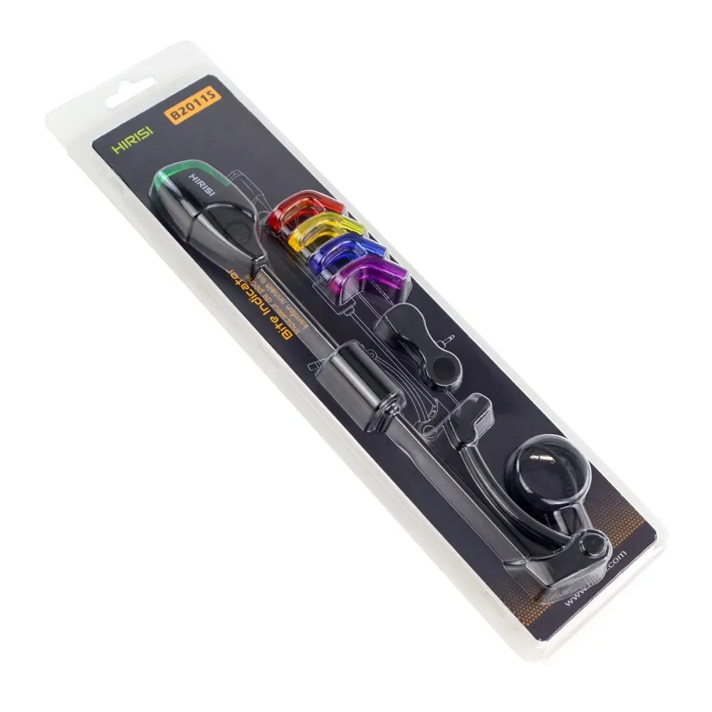 Hirisi-pantalones LED para pesca de carpa, con 4 cabezales de plástico para alarmas de pesca, indicador de mordida, accesorios de pesca B2011S