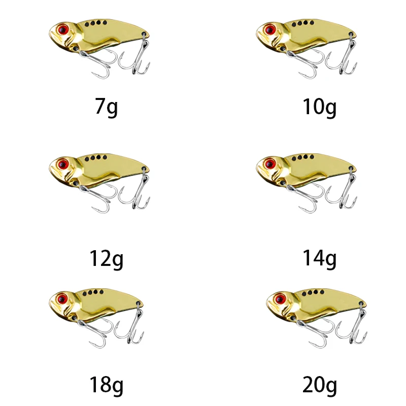 Sea.Yolo-Placa de hierro brillante, cebo de pico basculante de Metal de Zinc, Cascabel VIB, fundición de agua dulce, señuelo VIB, herramientas de pesca - imagen 3
