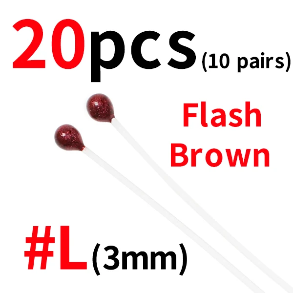 20pcs L brown