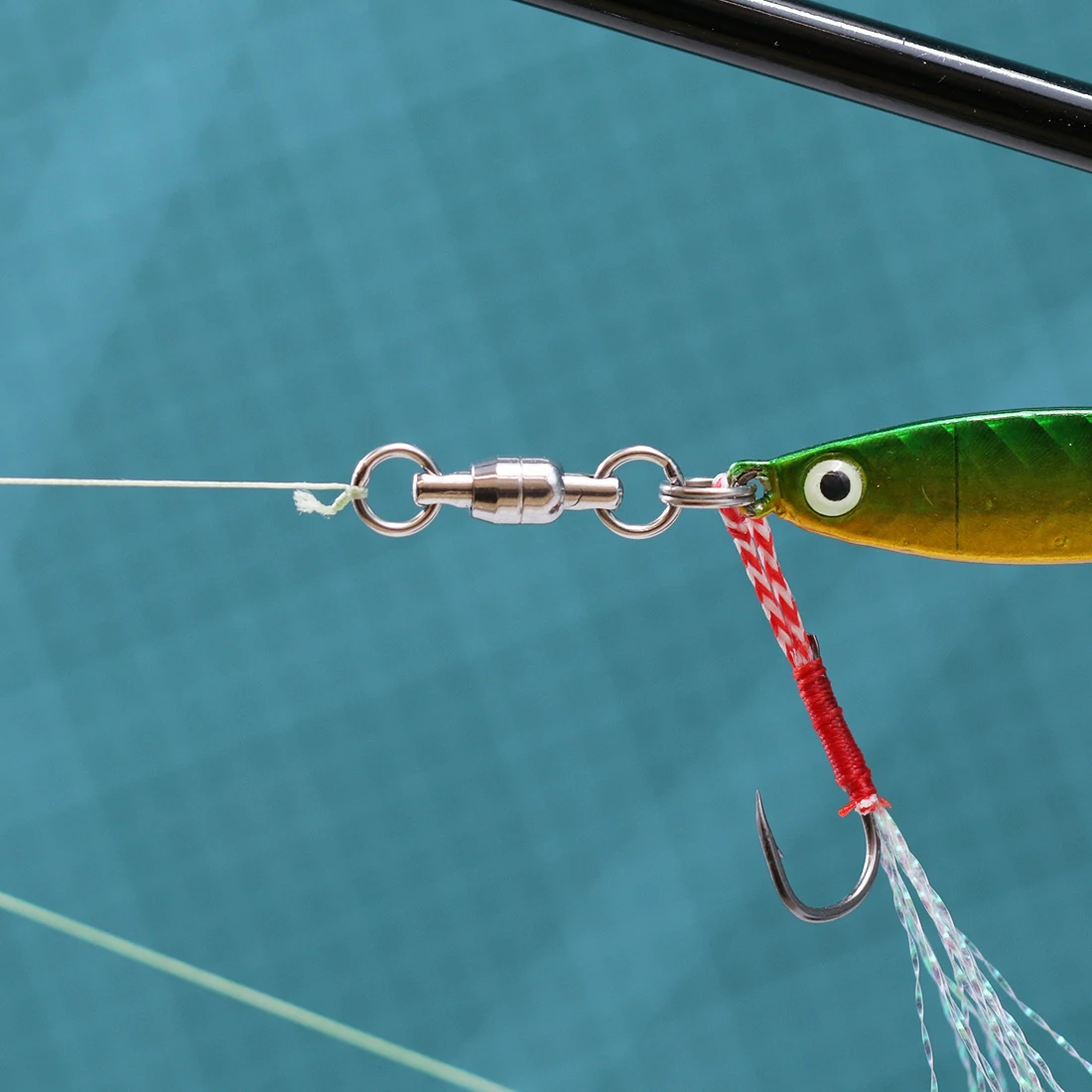 FishTrip-giratorio de pesca de acero inoxidable, doble rodamiento de bolas, resistente, de alta resistencia, diseño de una sola pieza, agua salada y dulce - imagen 5