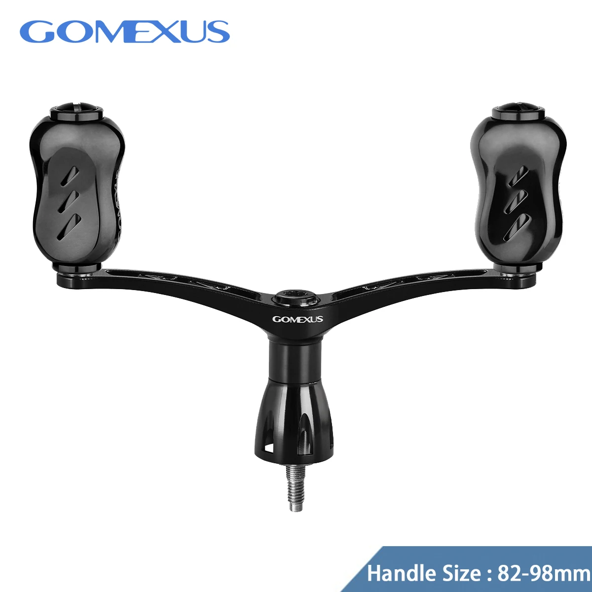 Gomexus-mango de carrete giratorio de titanio para Shimano Stella Stradic FL Daiwa Luvias Caldia, mango doble, 82-98mm - imagen 5