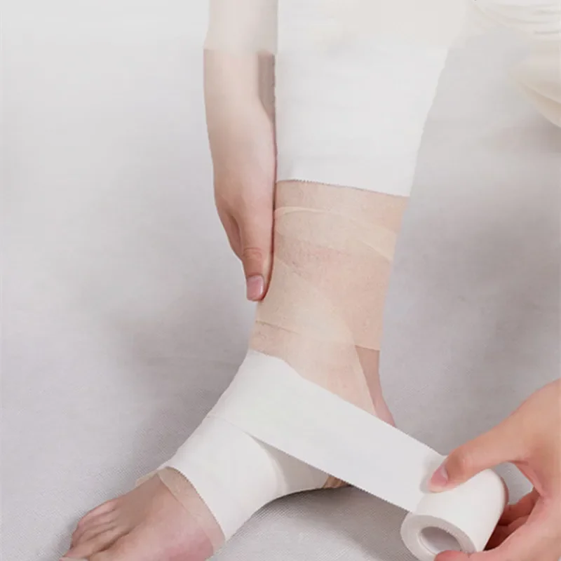 Cinta adhesiva Premium de algodón impermeable médica de 12,5/25/38/50mm, vendaje elástico para fisio muscular, cinta para lesiones por tensión - imagen 4