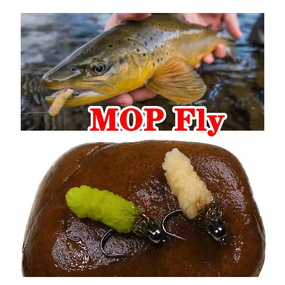 Wifreo, 6 unids/caja, cabeza de cuentas de latón/tungsteno, fregona, mosca, trucha, lubina, tipo de pez, enmalle azul, Steelhead, pesca con mosca, señuelo para moscas - imagen 2