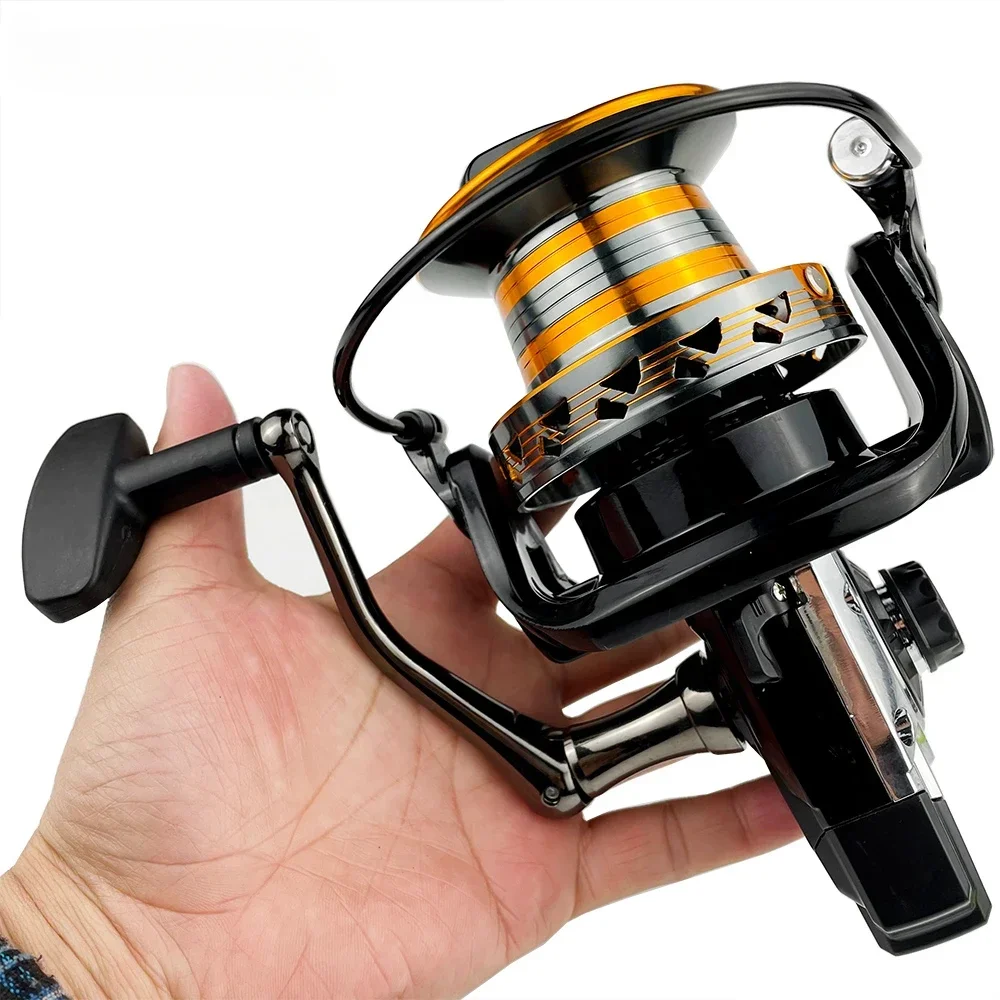 Carrete de pesca giratorio con Kit de sedal, bobina de pesca de carpa, serie 9000, 10000, 12000 - imagen 4