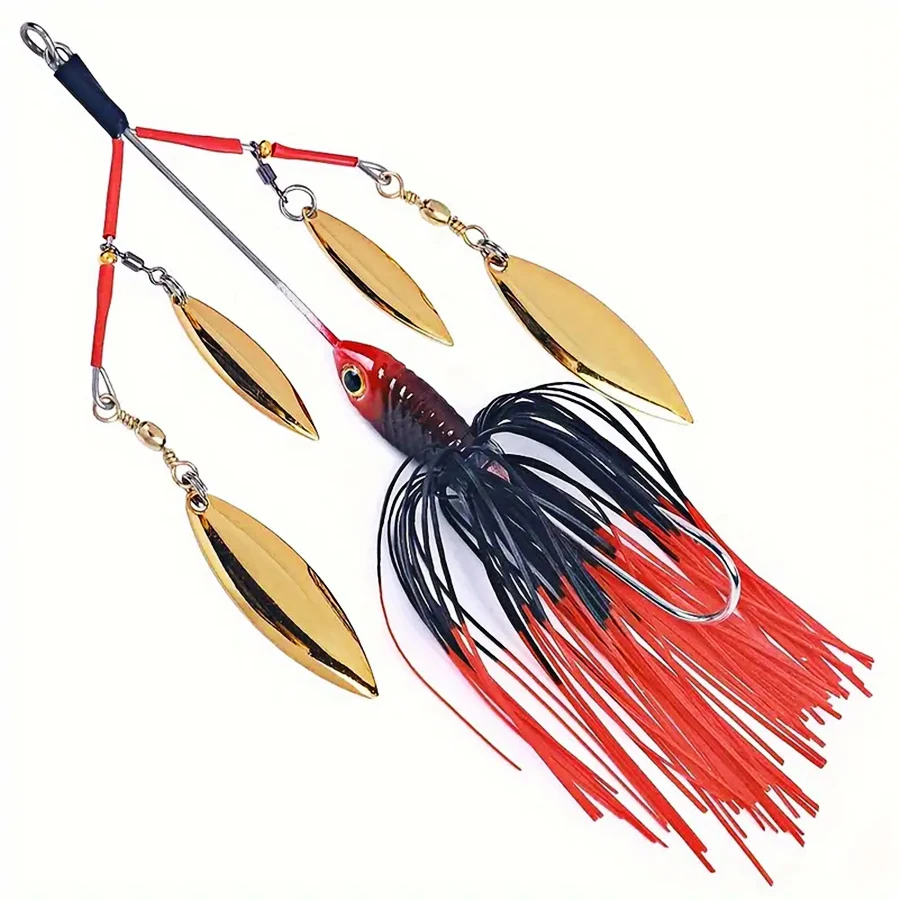 5 uds chico barbudo cebo duro Chatterbait Buzz Swimbait Señuelos de Pesca hundimiento cebos artificiales Spinnerbait Wobblers para Lucio trucha - imagen 4