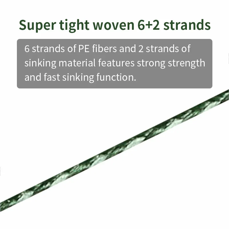 1x20m pesca de carpa hundimiento línea de gancho aparejos de carpa aparejo de pelo línea trenzada súper tejido 6 + 2 hebras aparejos Accesorios - imagen 2