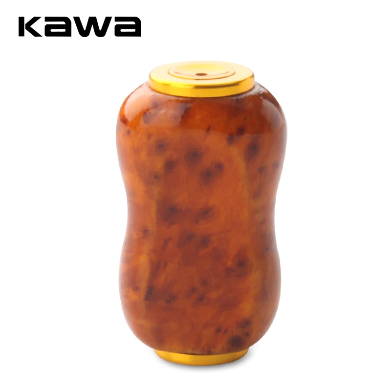 Kawa-perilla de mango de pesca, Material de sándalo rojo para Spinning S/D y mango de carrete de pesca en forma de gota de agua, accesorio para perilla DIY, 1 ud.