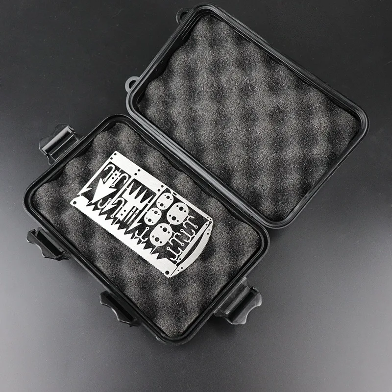 Suministros para acampar al aire libre, herramienta de supervivencia multifuncional 22 en 1, tarjeta de anzuelo de pesca que no ocupa carga, portátil, fácil desmontaje - imagen 5