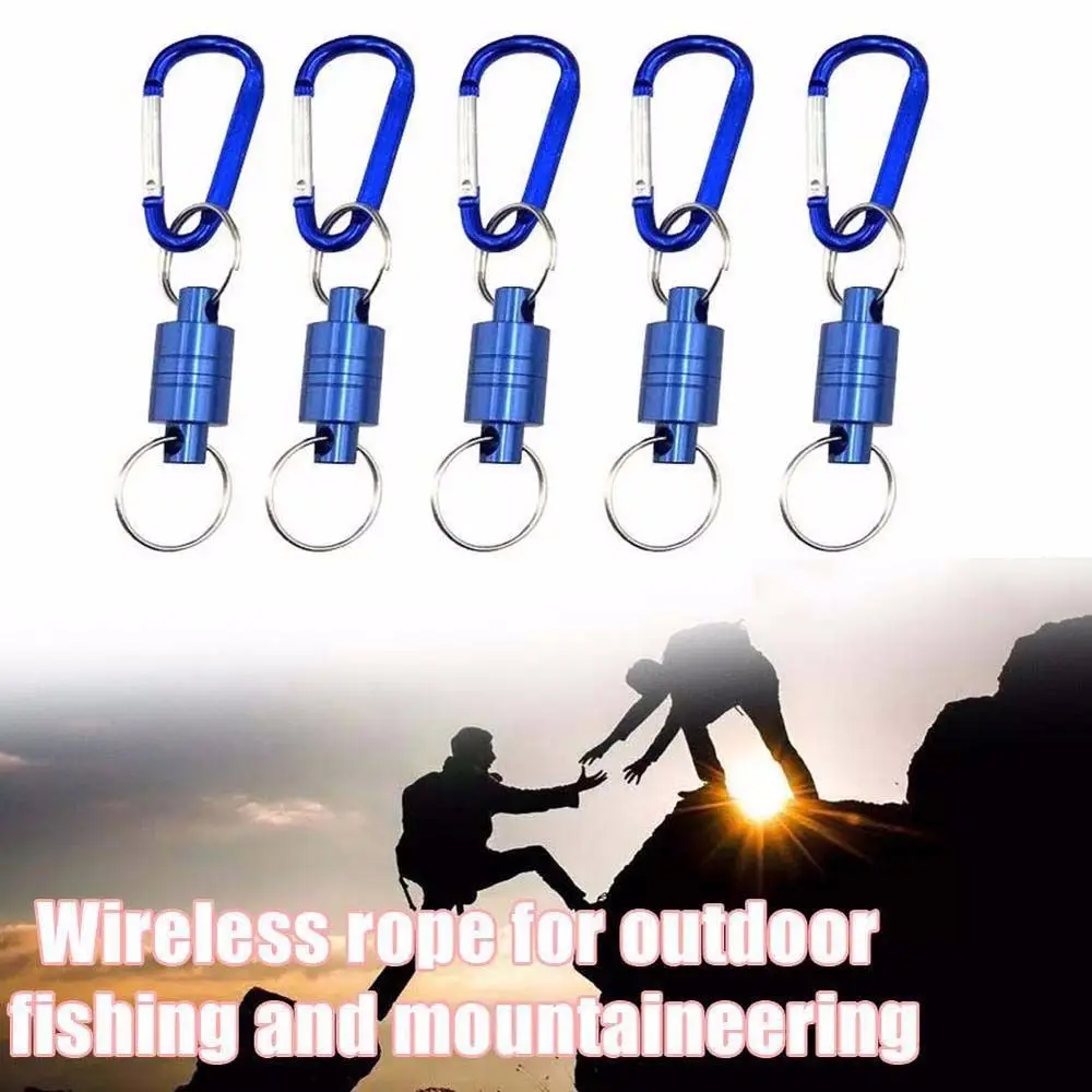 Cuerda antipérdida para escalada, equipo de pesca, hebilla magnética, accesorios para aparejos, mosquetón, cordón, hebilla magnética, hebilla de montañismo - imagen 4