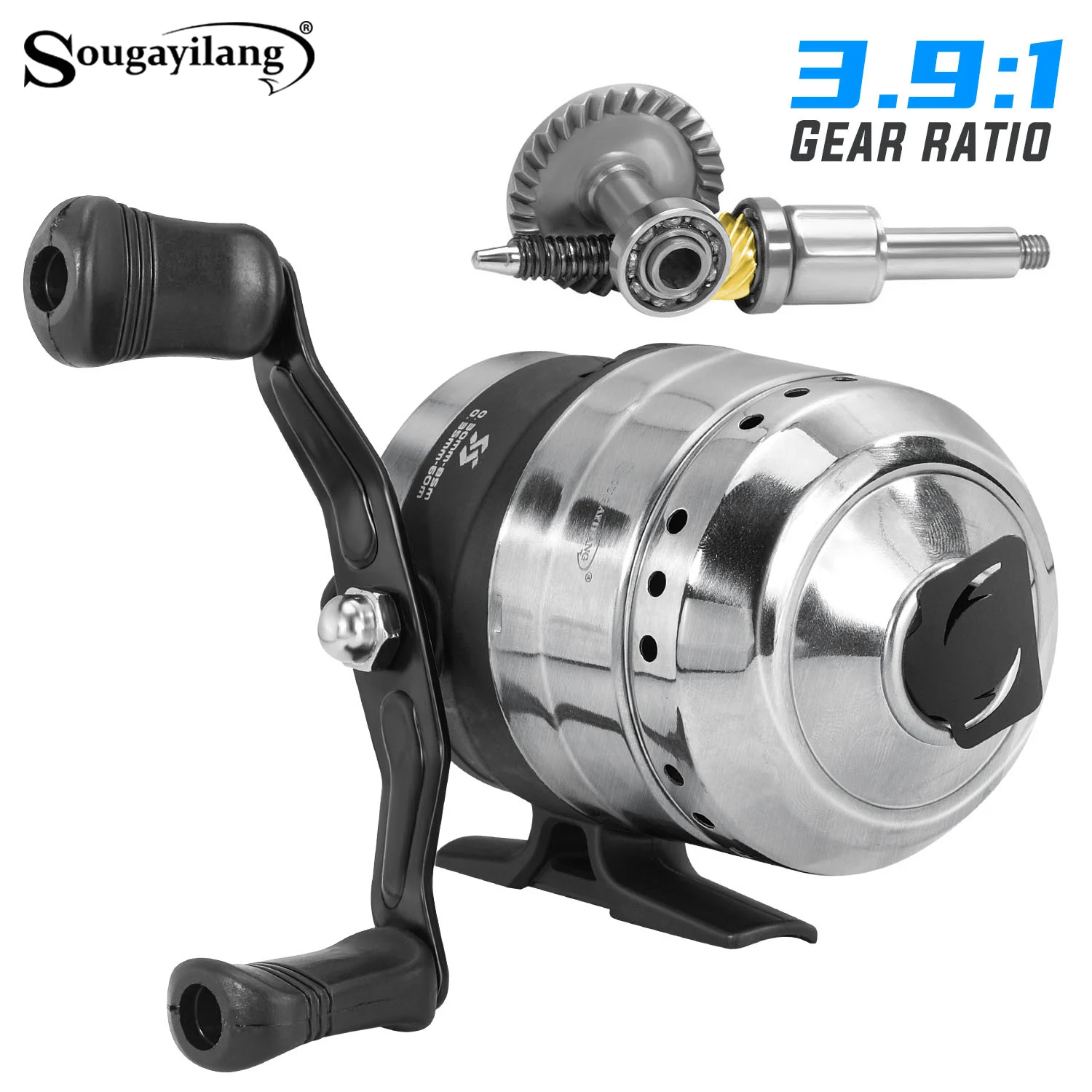 Carrete Spincast Sougayilang con línea integrada – 3,9:1