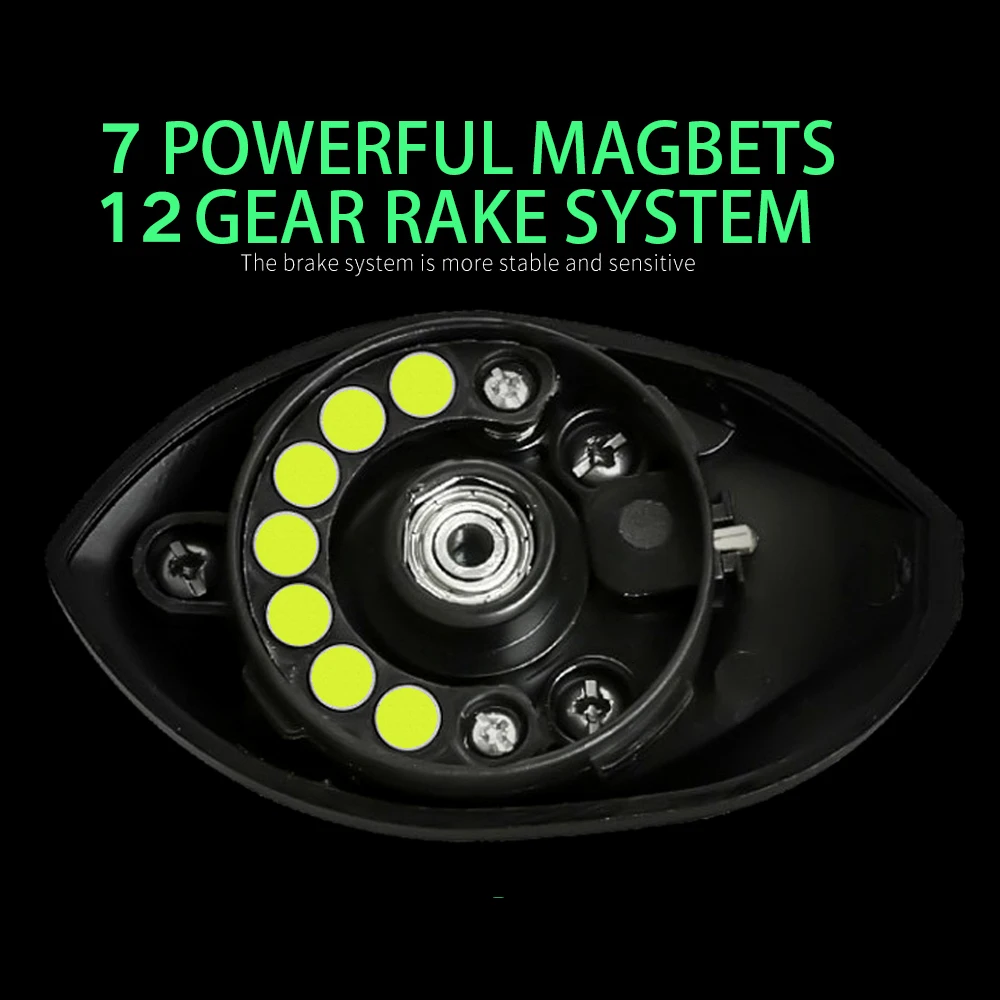 Carrete de Baitcasting de alta velocidad, carrete de pesca de fundición Súper Larga, arrastre máximo de 8KG, carrete de Metal CNC, señuelo de pesca de carpa, aparejos de carrete de Baitcasting - imagen 5