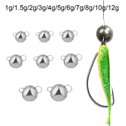 Plomos de tungsteno negro mate conector de anzuelo