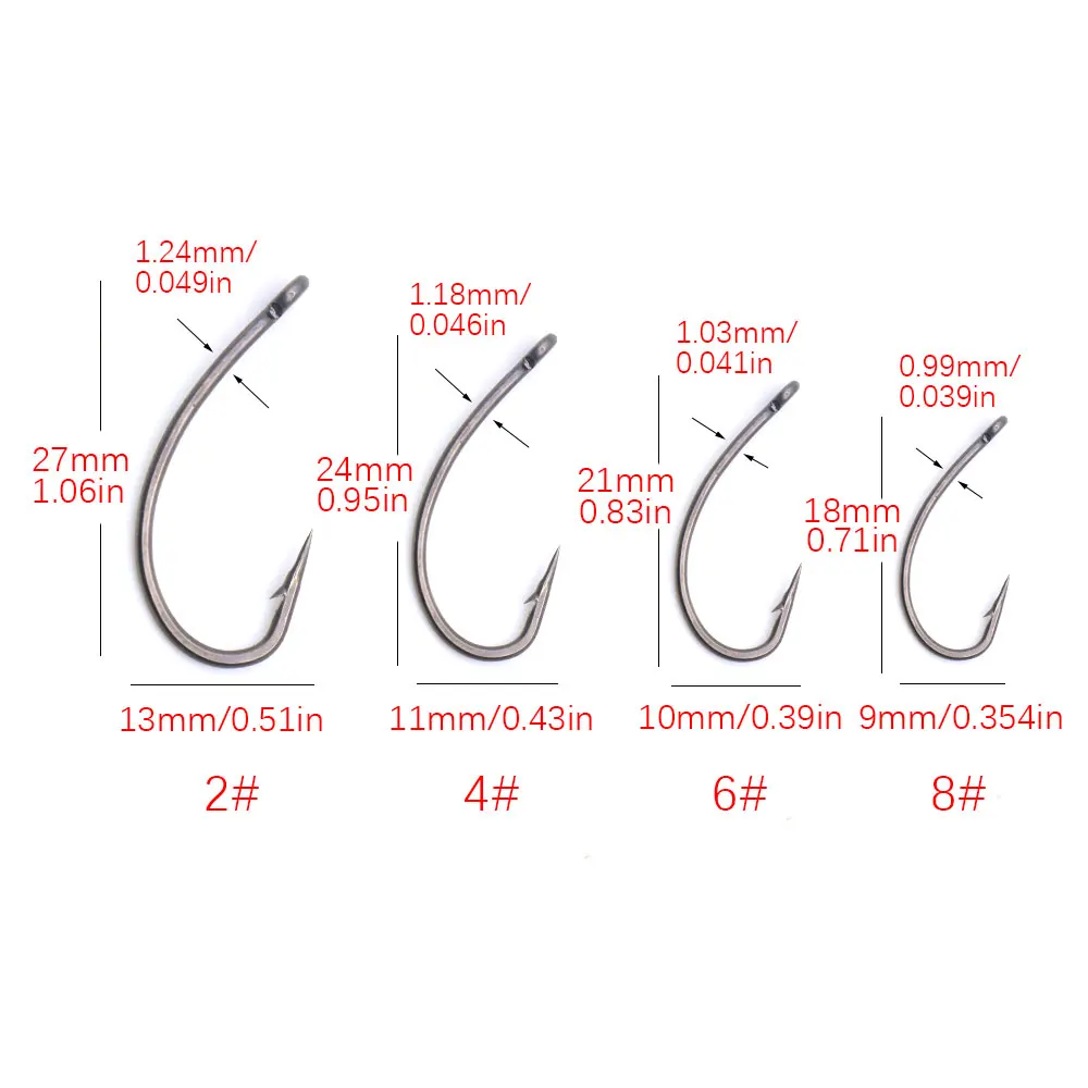 Accesorios de pesca de carpa, aparejos de pesca Ronnie, anzuelo de púas con giratorios para aparejos de pesca, aparejo de carpa para el cabello listo, 4 Uds. - imagen 5