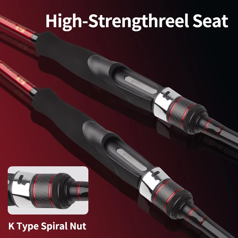 Ruke nuevas cañas de pescar Sodias Breakwater Bass caña plana S762L/S832ML agua salada ligera acción rápida 2 secciones cañas giratorias - imagen 5