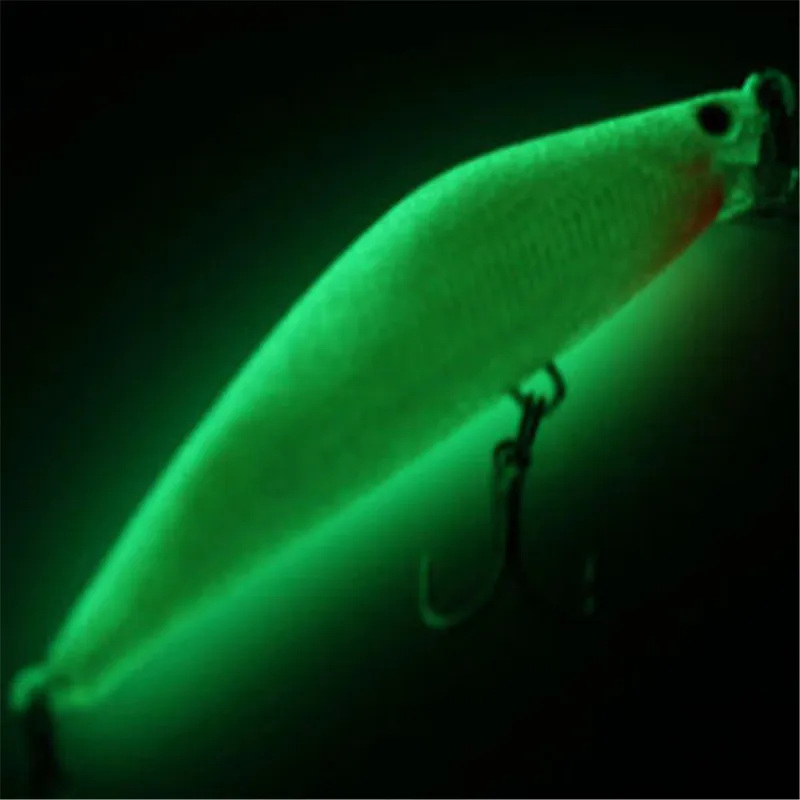 Señuelos luminosos 3D para pesca nocturna, cebos artificiales duros, Crankbaits para lubina, Lucio, Carpa, 1 piezas, 7cm, 8g - imagen 4
