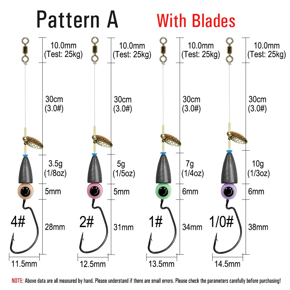 Wifreo Texas Rig Set Carolina Rig Kit accesorios de pesca de lubina anzuelo de manivela aparejos de pesca de carpa Boilies listos cebo señuelo de pesca - imagen 2