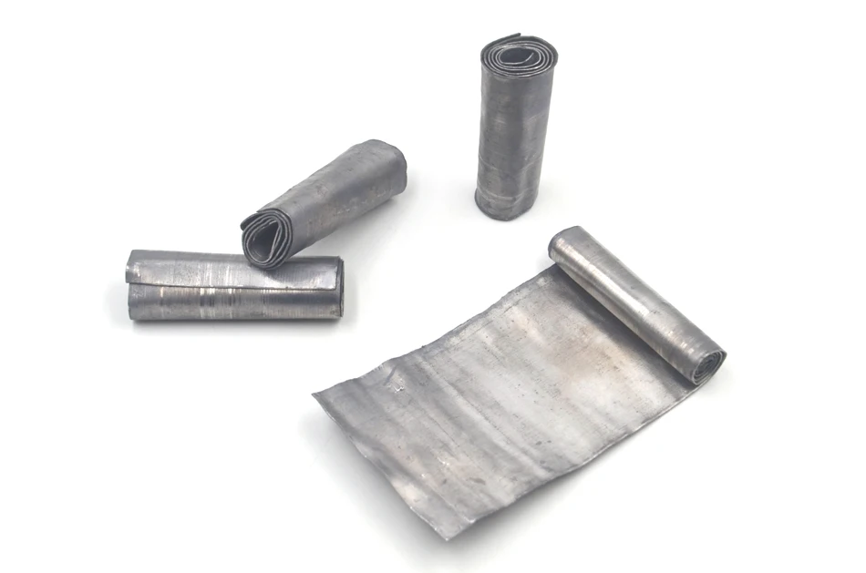 MNFT 4 Uds 0,6*40*245mm 65-70g tira de hoja suave rollo de plomo para plomos de pesca suministros Clip aparejos accesorios de pesca - imagen 4