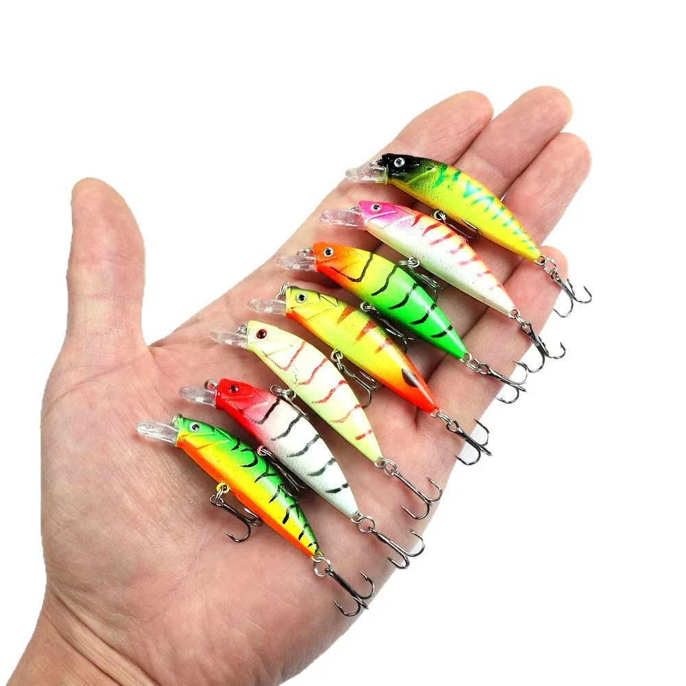 Cebo biomimético con punta de lanza que se hunde, 5,5 cm/6g, Señuelos de Pesca de Mar luminosos de largo alcance, cebos duros de pesca brillantes de agua dulce, pececillo - imagen 5