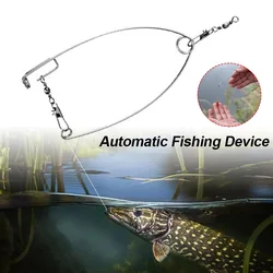 Dispositivo automático con resorte para pesca en hielo