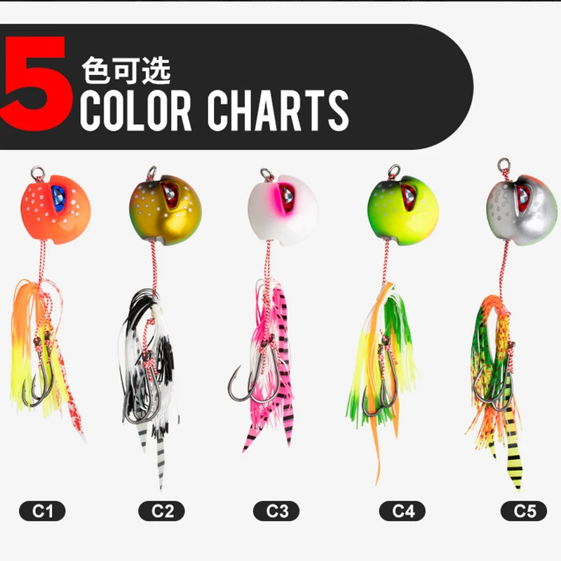 Nuevo Señuelos de pesca de mar, plantillas deslizantes, cebos de atún, pargo de goma Tai, mer, invierno, Jigging, señuelo de pesca con brillo nocturno - imagen 2