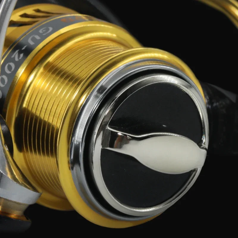 Carrete de pesca giratorio ultraligero, totalmente metálico, serie 1000/2000, 10 + 1BB, lubina, rueda de pesca pequeña duradera, carrete de baitcasting - imagen 3