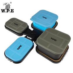W.P.E pesca de carpa juego de servicio de cebo compacto caja alimentador caja de almacenamiento de cebo de pesca pesca de carpa Boilies emergentes aparejo de pelo aparejo de carpa
