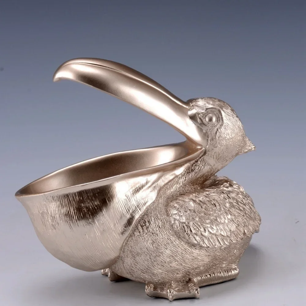 Estatua de pájaro de boca grande, puerta, llave, porche, gabinete de vino, caja de almacenamiento, decoración del hogar, Tucán, escultura de resina, adorno de BirdArt, regalo - imagen 5