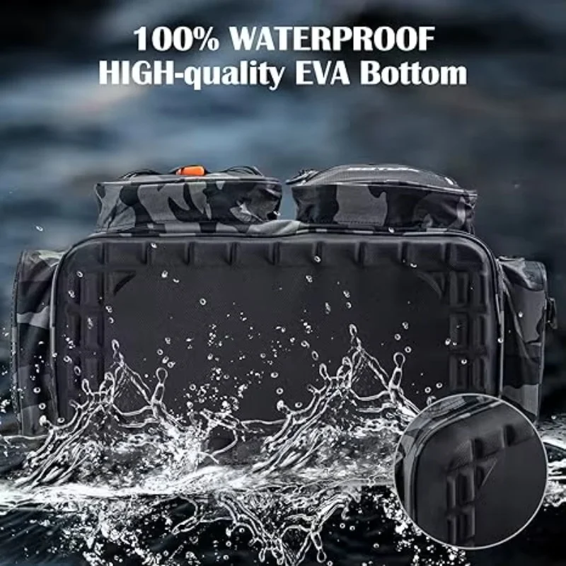 Goture Pro Angler bolsa de aparejos con capacidad para 8x3700 + 4x3600 bandejas resistente al agua organizador de equipo de pesca de agua salada 21,65 "regalo para hombres - imagen 5