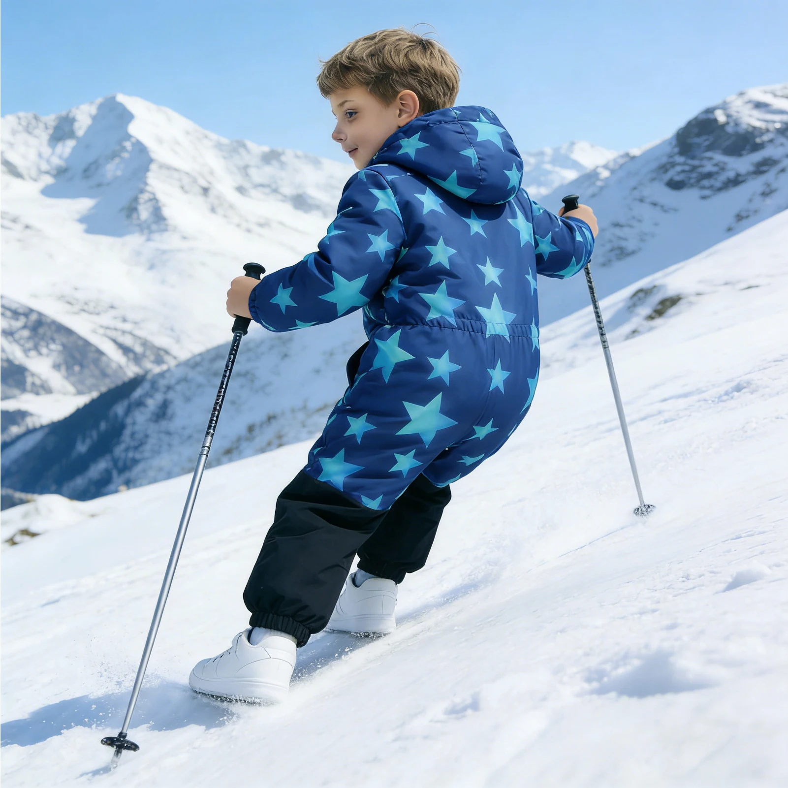 Mono de nieve infantil impermeable y cortavientos para esquí - imagen 5