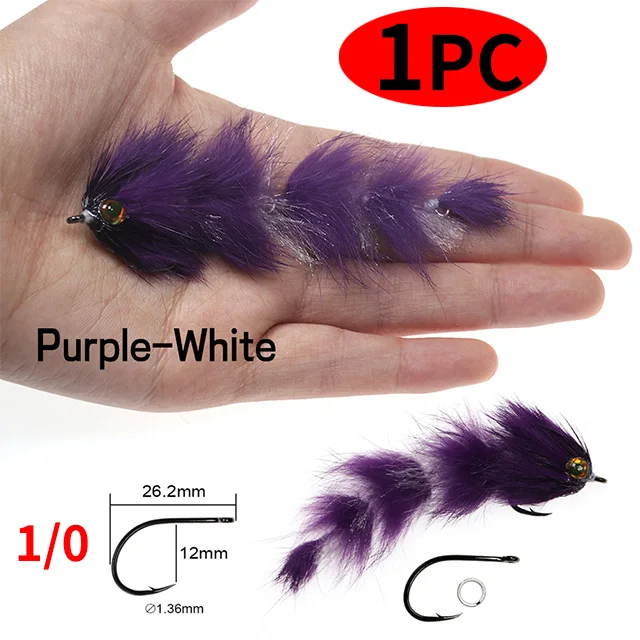 1pcs Purple White