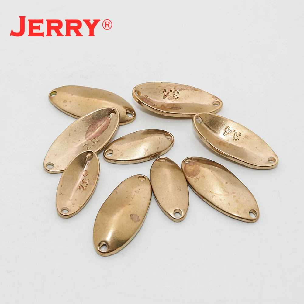 Jerry Orion 2g 2,8 3,4g Micro cucharas señuelo de Pesca cobre sin pintar área en blanco cucharas de trucha Arealure Pesca parpadeantes cuchara DIY - imagen 4