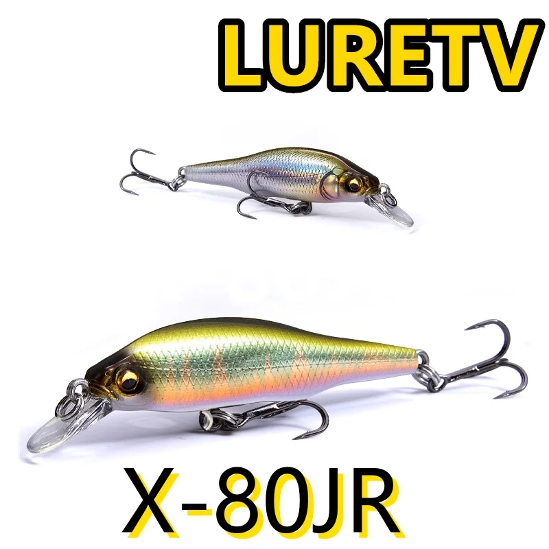8007 8cm11g1PCS Luretv agua flotante Mino X-80JR cebo falso de largo alcance centro de gravedad turnos boca superior lubina