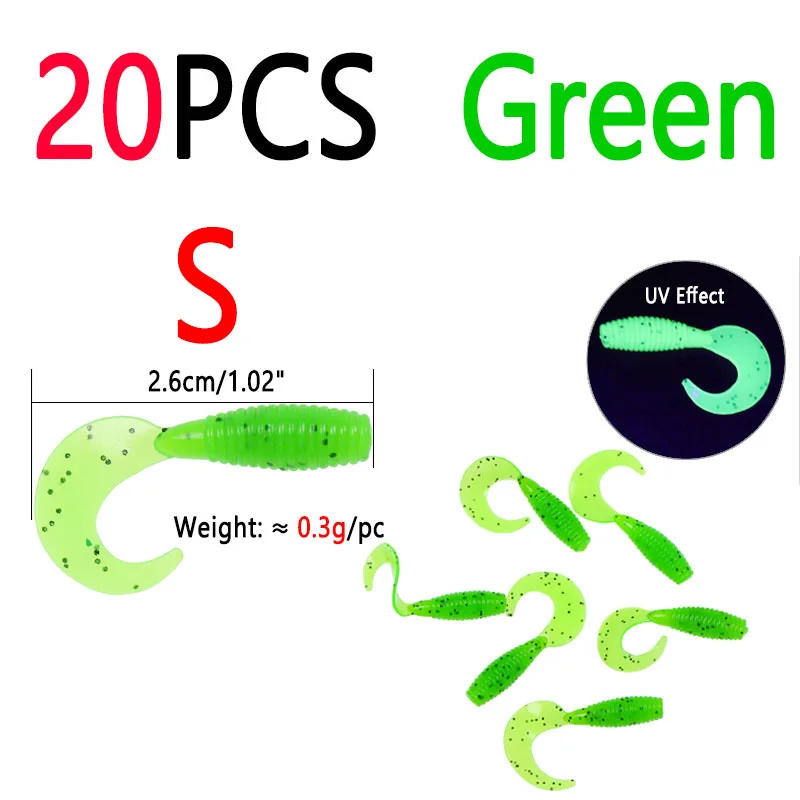 20pcs Green S