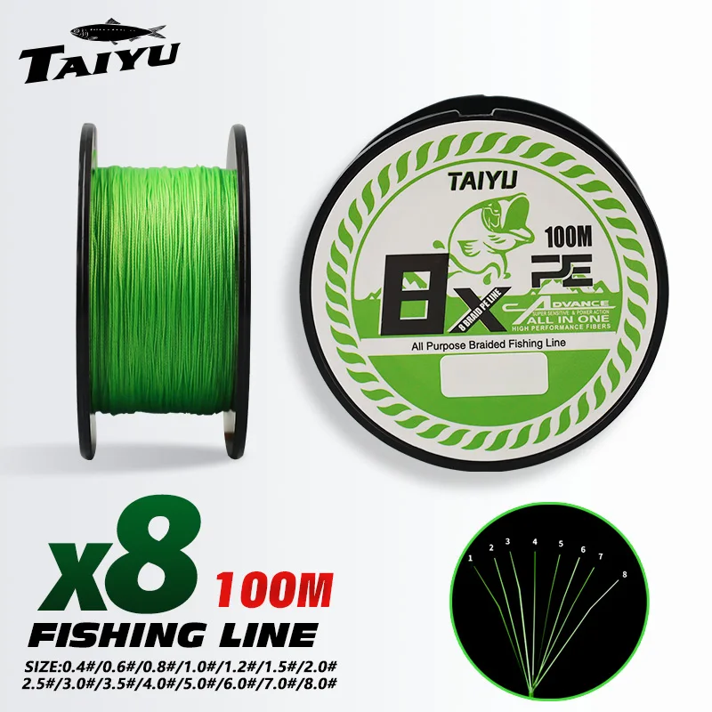 TAIYU hilo PE trenzado multifilamento duradero para carpa súper suave - imagen 3