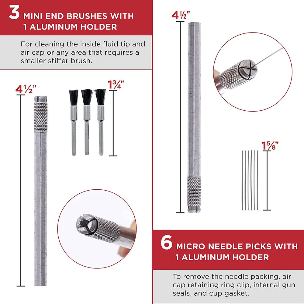 Kit de limpieza de armas, pistola Universal, limpieza de armas de caza, accesorios para pistola, cepillo, juego de limpieza con Estuche de transporte - imagen 3