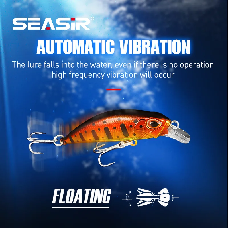 SEASIR Micro Minnow-Mini Señuelos de Pesca de hundimiento, 5cm, 3,5g, 15 colores, cebo duro Artificial, profesional, Jerkbait, Wobblers - imagen 5
