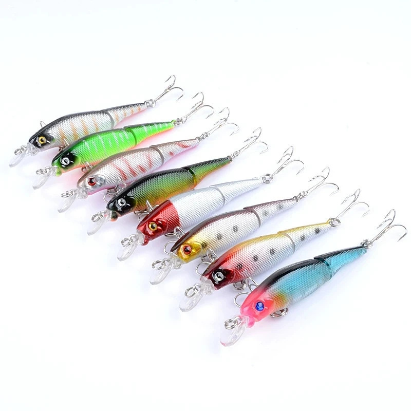 Señuelo de pesca Wobblers sumergido, cebo duro multisección de 88mm, 7,4g, cebo Artificial, señuelo de pececillo, Crankbait, perca, aparejos de pesca de carpa - imagen 2