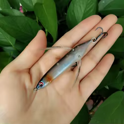 Swolfy 70mm/4g 80mm/6,5g Topwater Dragonfly Crawler lápiz señuelo de pesca flotante Stickbait cebo duro para aparejos de pesca lubina