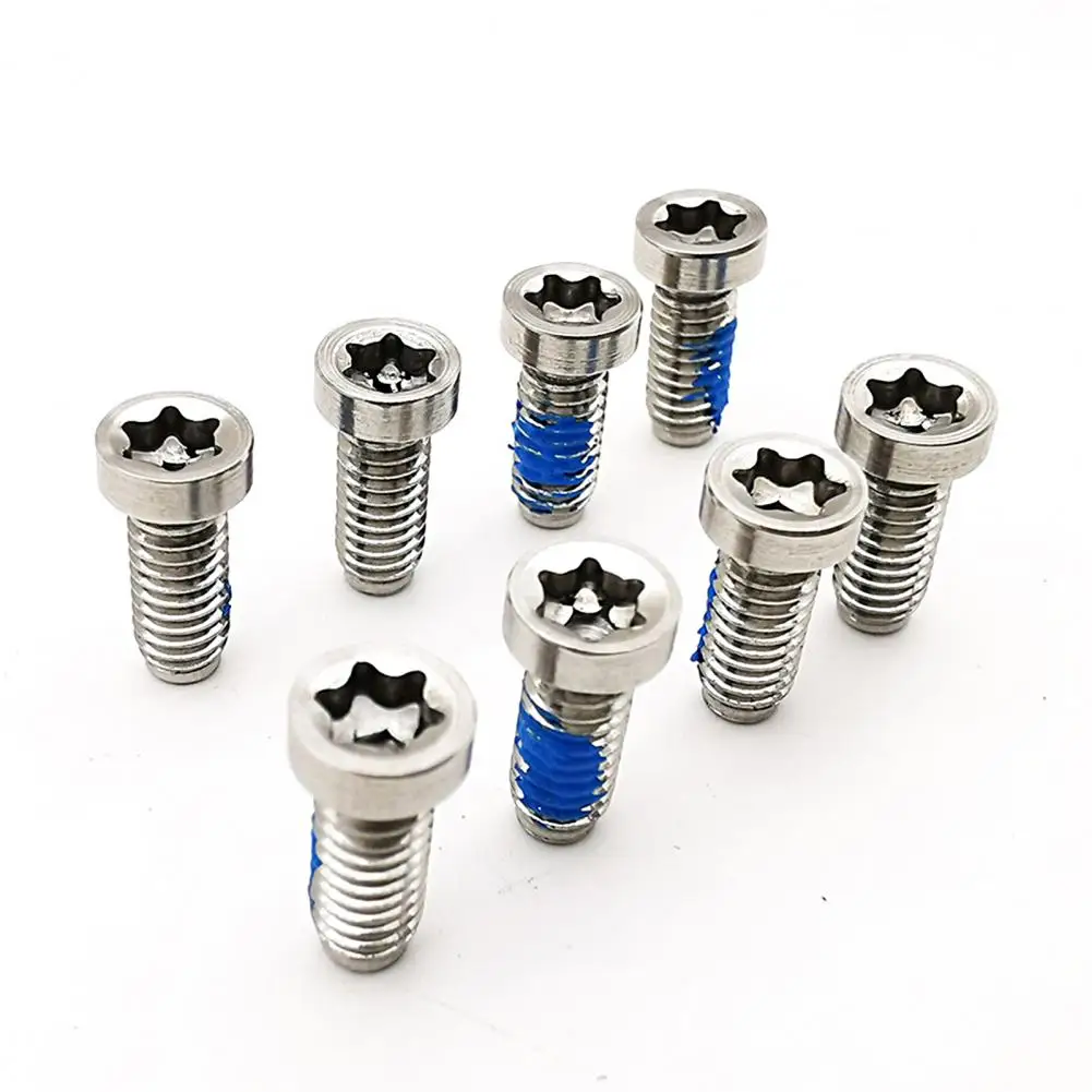 8 Uds pernos de plato de piedra tornillos de disco de freno de bicicleta de montaña de acero inoxidable pernos de manivela para pernos de plato impermeables Sram perno de manivela - imagen 2
