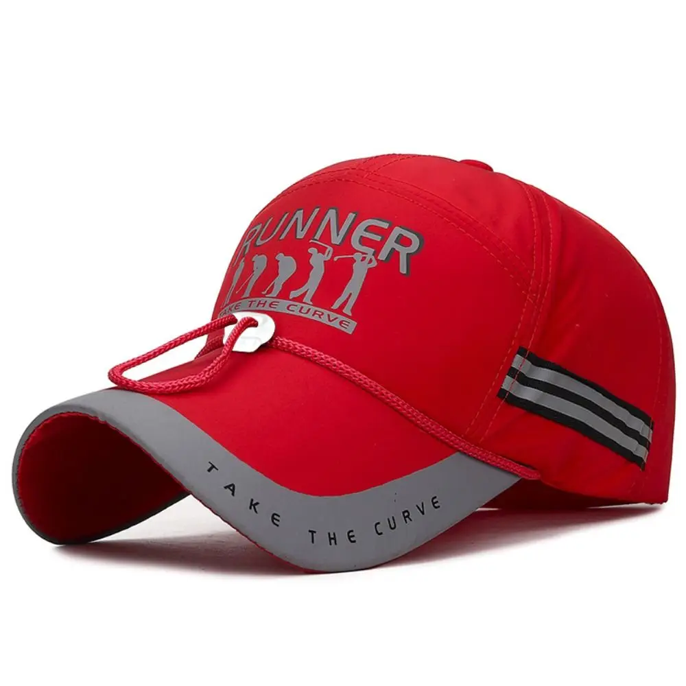 Sombreros de camionero con protección solar, gorras de pesca, gorra de béisbol transpirable ajustable, tira reflectante, sombrilla, sombrero de pescadores Unisex - imagen 2