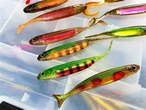 Pink-it cebo suave profesional Luya, pluma que cambia de Color, olor aditivo, perca competitiva, pesca, camarón, ajo - imagen 4