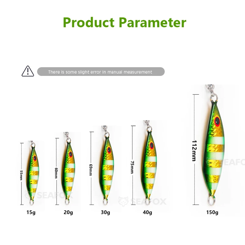 SeaFox Super Slim SSZ Señuelo jigging para arrastre desde orilla - imagen 4