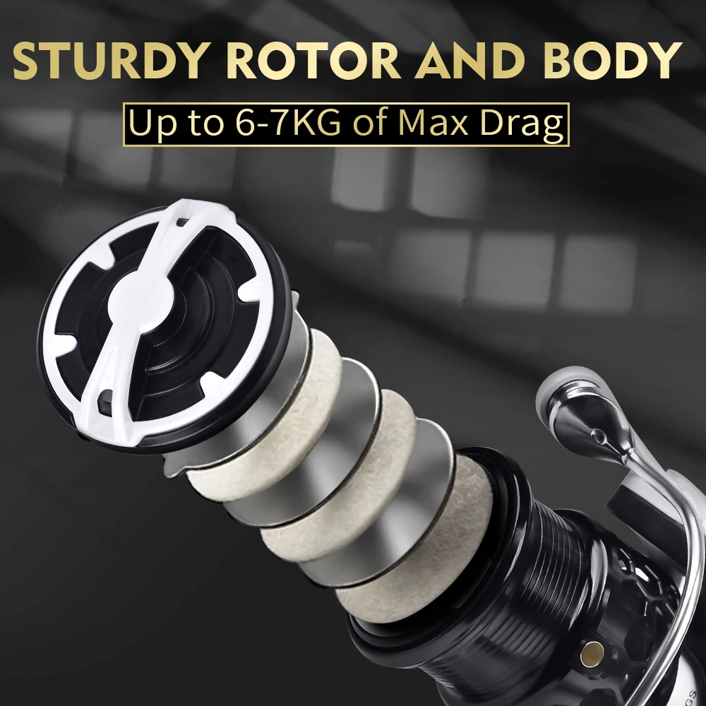 Carrete giratorio serie 2500-3000, rueda de Pesca con bobina adicional 5,5: 1, mango izquierdo y derecho de alta velocidad, Pesca intercambiable - imagen 5