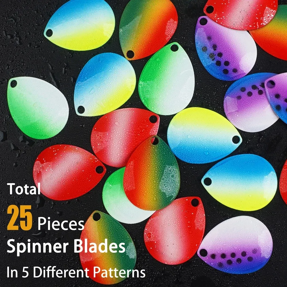 177 Uds. Kit de fabricación de señuelos giratorios, arnés sobre orugas, aparejos giratorios dorados, cuchillas Colorado, flotadores Pompano, cuentas de horquilla para plataforma Walleye - imagen 3