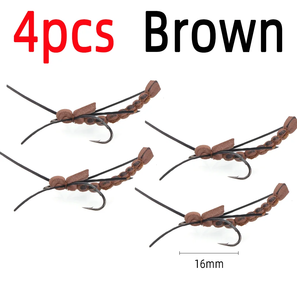 4pcs Brown